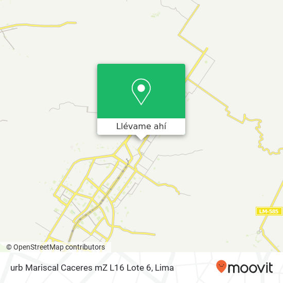 Mapa de urb  Mariscal Caceres   mZ  L16 Lote 6