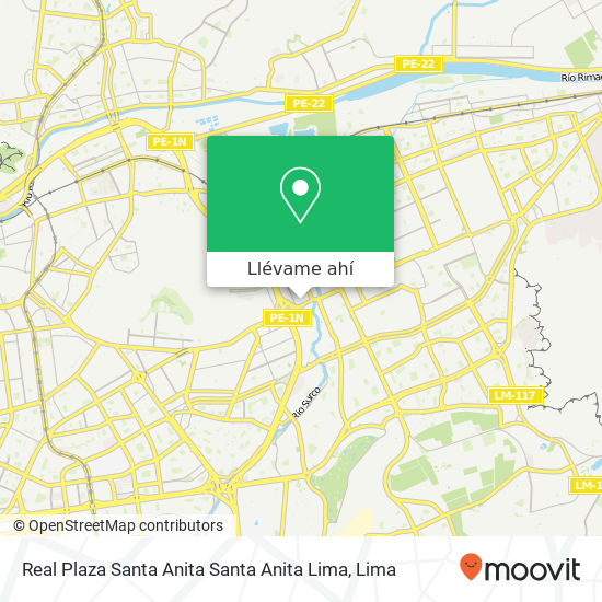 Mapa de Real Plaza Santa Anita  Santa Anita  Lima