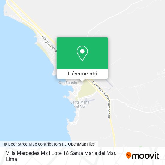 Mapa de Villa Mercedes Mz  I Lote 18  Santa Maria del Mar