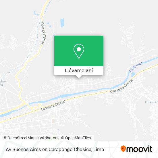 Mapa de Av  Buenos Aires en Carapongo   Chosica