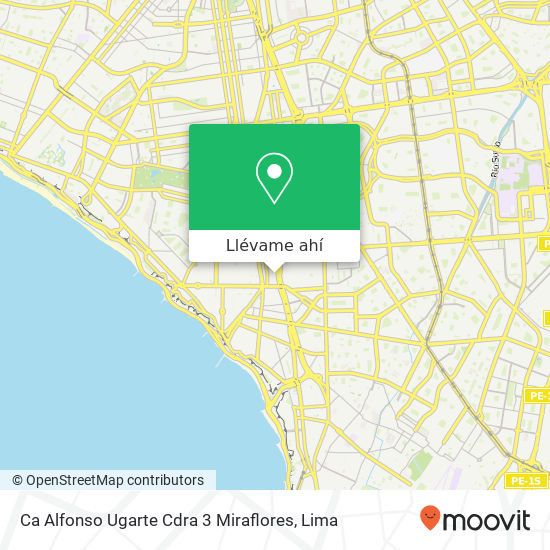 Mapa de Ca  Alfonso Ugarte Cdra  3   Miraflores
