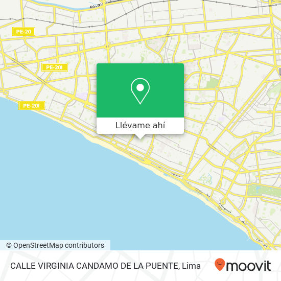 Mapa de CALLE VIRGINIA CANDAMO DE LA PUENTE