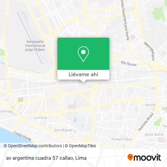 Mapa de av argentina cuadra 57 callao