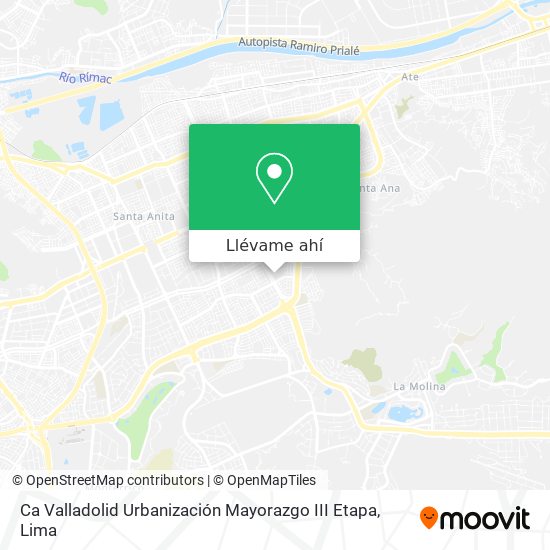 Mapa de Ca  Valladolid  Urbanización Mayorazgo  III Etapa