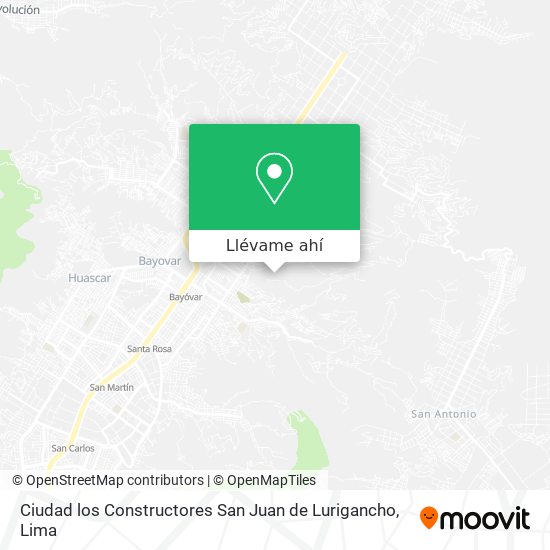 Mapa de Ciudad los Constructores   San Juan de Lurigancho