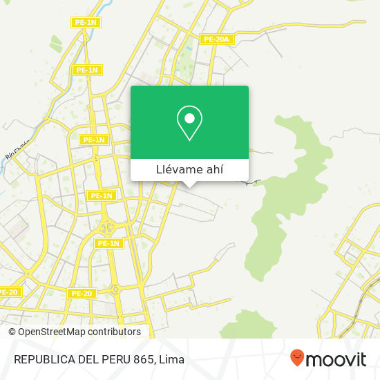 Mapa de REPUBLICA DEL PERU 865