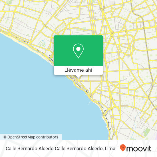 Mapa de Calle Bernardo Alcedo Calle Bernardo Alcedo