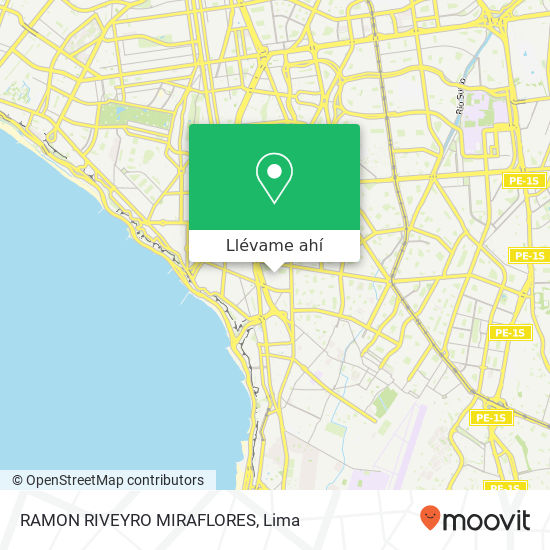 Mapa de RAMON RIVEYRO MIRAFLORES