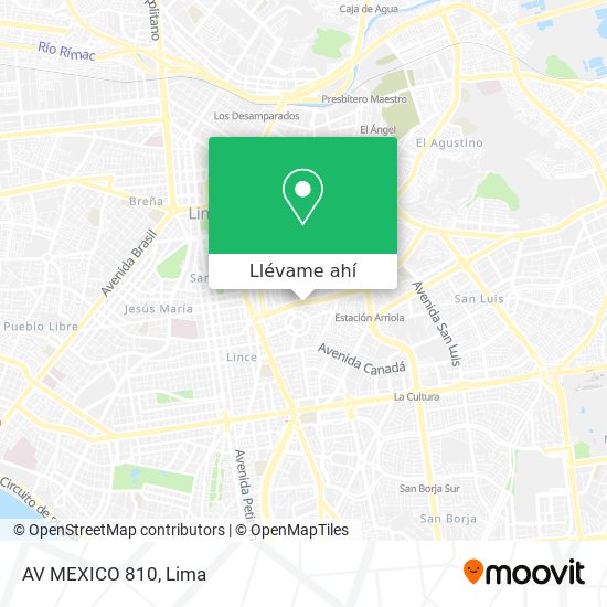 Mapa de AV  MEXICO 810