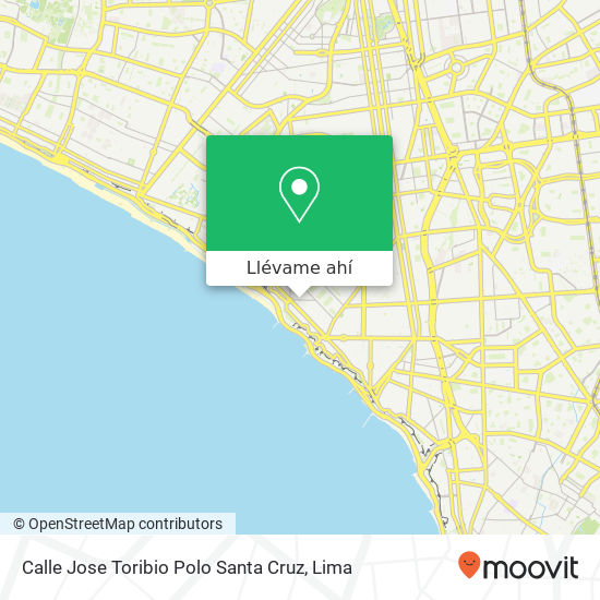 Mapa de Calle Jose Toribio Polo   Santa Cruz