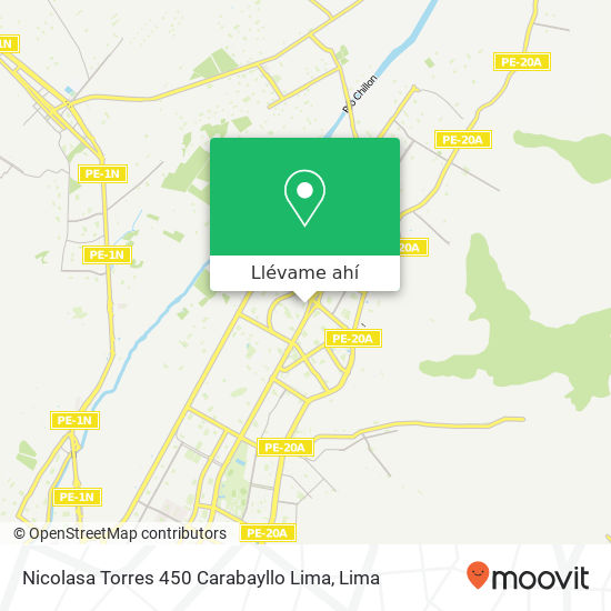 Mapa de Nicolasa Torres 450  Carabayllo  Lima