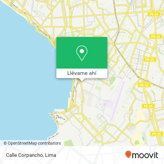 Mapa de Calle Corpancho