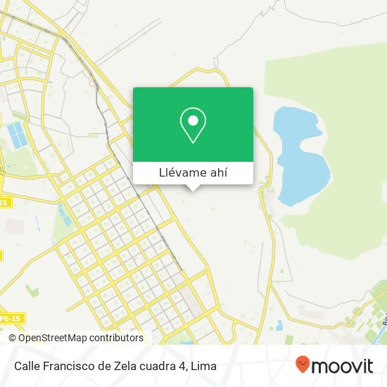 Mapa de Calle Francisco de Zela cuadra 4