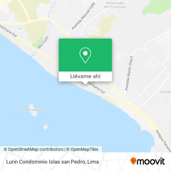 Mapa de Lurin  Condominio Islas san Pedro