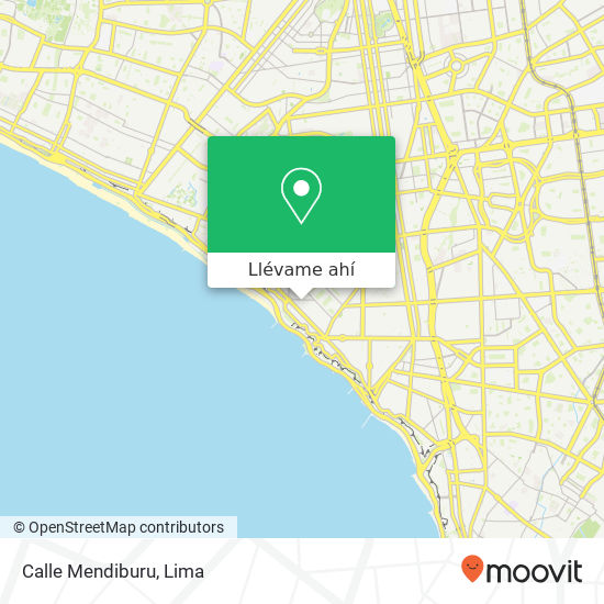 Mapa de Calle Mendiburu