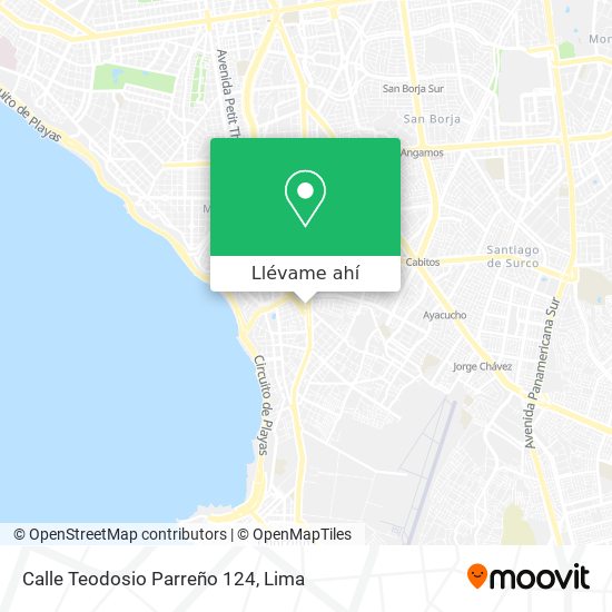 Mapa de Calle Teodosio Parreño 124