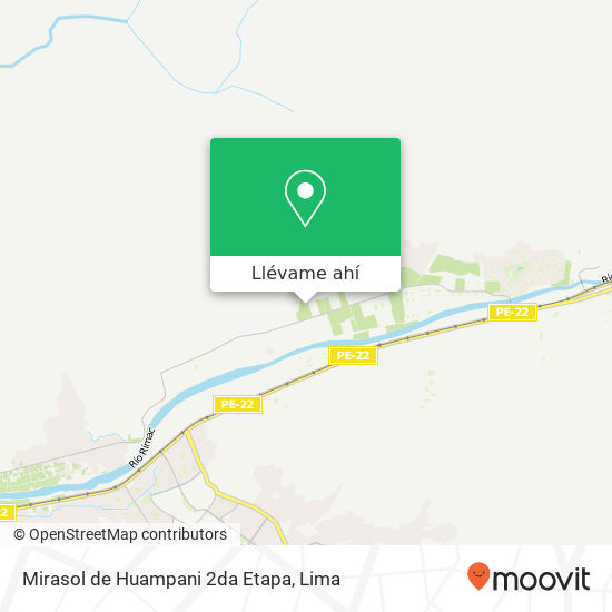 Mapa de Mirasol de Huampani 2da Etapa