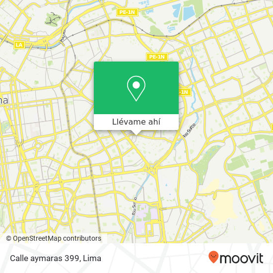 Mapa de Calle aymaras 399