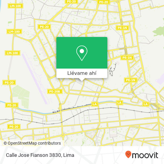 Mapa de Calle Jose Fianson 3830
