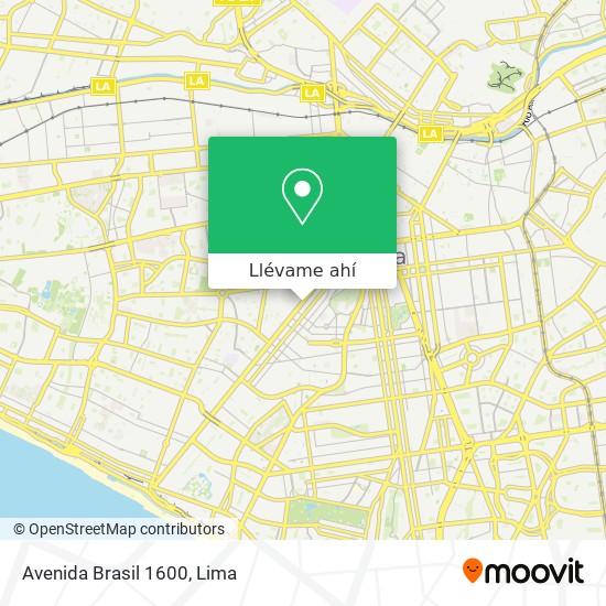 Mapa de Avenida Brasil 1600