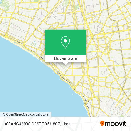 Mapa de AV  ANGAMOS OESTE 951   807