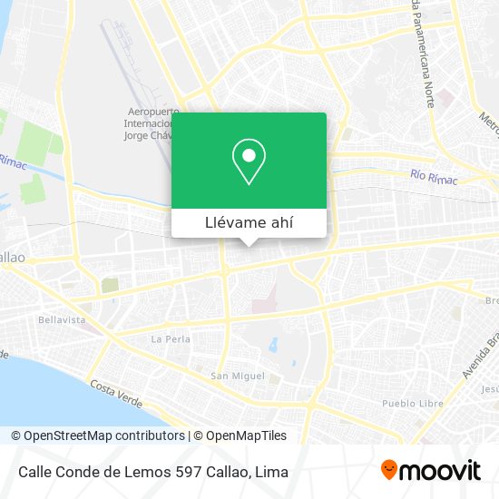 Mapa de Calle Conde de Lemos 597  Callao