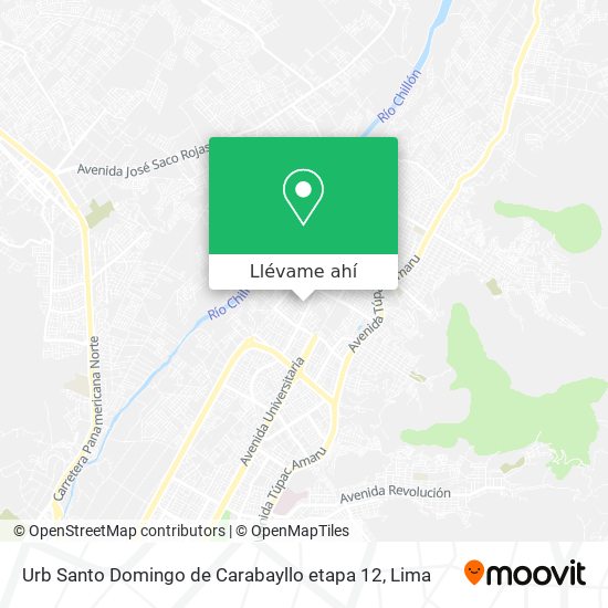 Mapa de Urb  Santo Domingo de Carabayllo etapa 12