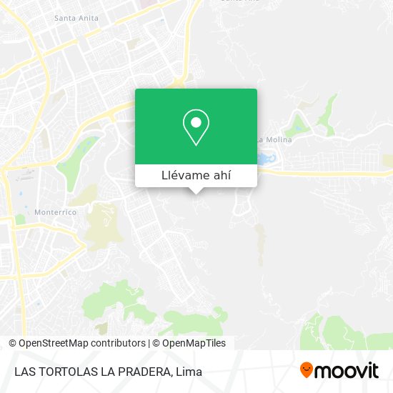 Mapa de LAS TORTOLAS  LA PRADERA