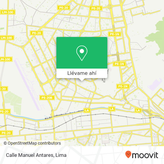 Mapa de Calle Manuel Antares