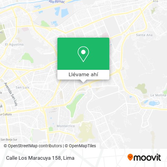 Mapa de Calle Los Maracuya 158