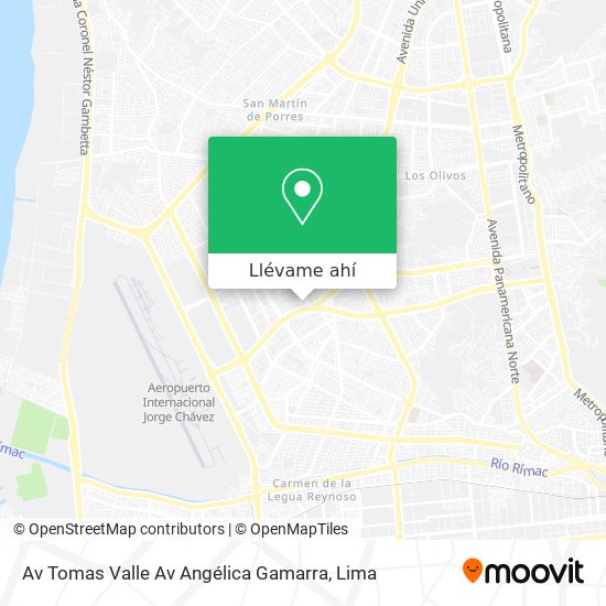 Mapa de Av  Tomas Valle   Av  Angélica Gamarra