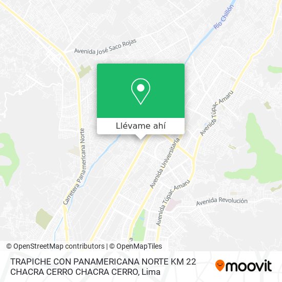 Mapa de TRAPICHE CON PANAMERICANA NORTE KM  22  CHACRA CERRO CHACRA CERRO
