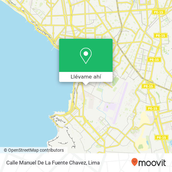 Mapa de Calle Manuel De La Fuente Chavez