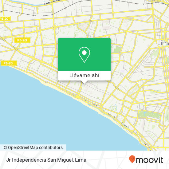 Mapa de Jr  Independencia  San Miguel