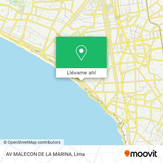 Mapa de AV MALECON DE LA MARINA