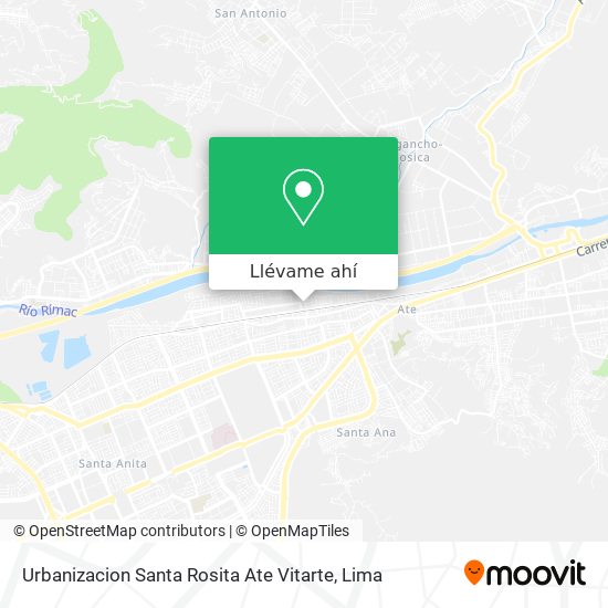 Mapa de Urbanizacion Santa Rosita Ate Vitarte