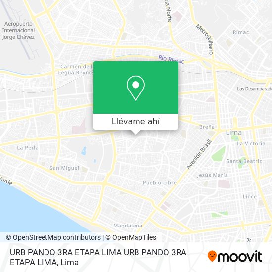 Mapa de URB  PANDO 3RA  ETAPA   LIMA  URB  PANDO 3RA  ETAPA   LIMA