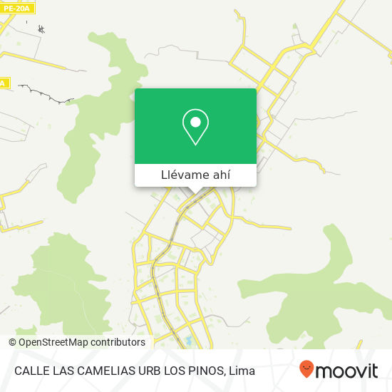 Mapa de CALLE LAS CAMELIAS URB  LOS PINOS