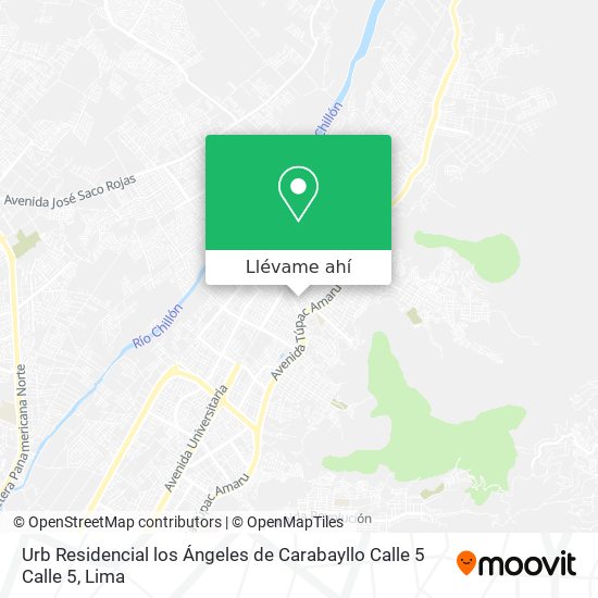 Mapa de Urb  Residencial los Ángeles de Carabayllo  Calle 5  Calle 5
