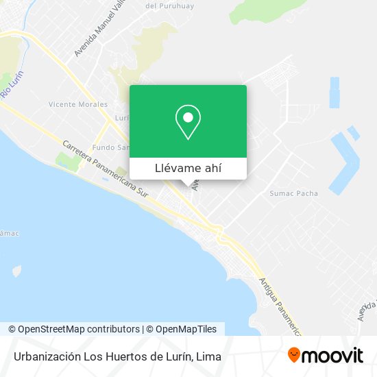 Mapa de Urbanización Los Huertos de Lurín