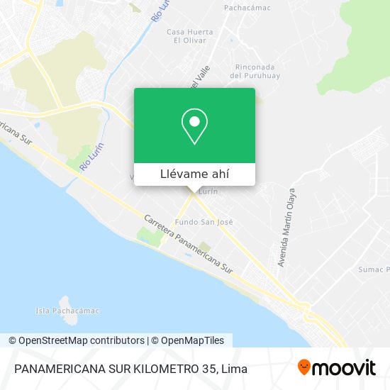 Mapa de PANAMERICANA SUR KILOMETRO 35