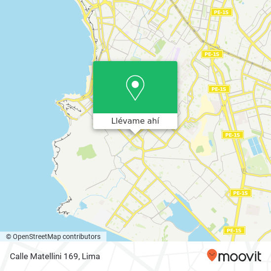 Mapa de Calle Matellini 169