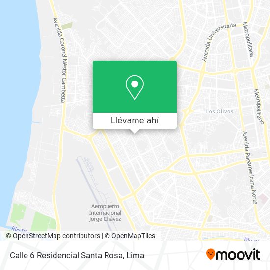 Mapa de Calle 6  Residencial Santa Rosa