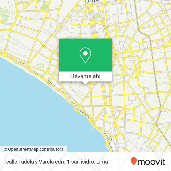 Mapa de calle Tudela y Varela cdra 1  san isidro