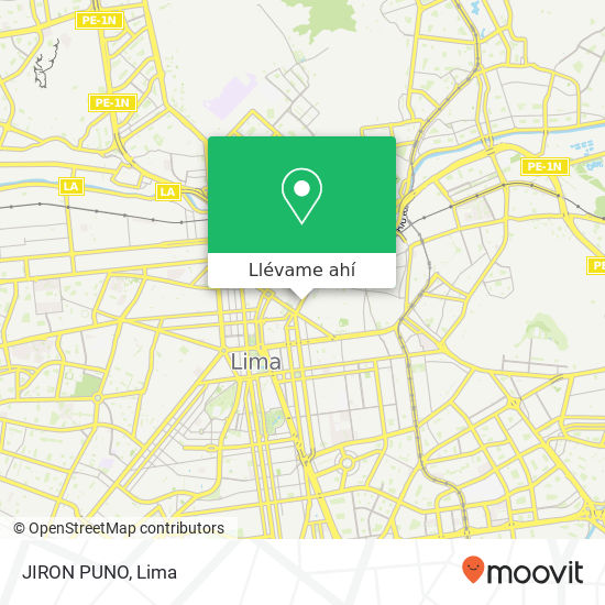 Mapa de JIRON PUNO