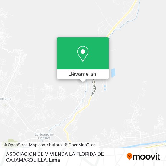 Mapa de ASOCIACION DE VIVIENDA LA FLORIDA DE CAJAMARQUILLA