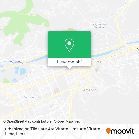 Mapa de urbanizacion Tilda  ate  Ate Vitarte  Lima  Ate Vitarte  Lima