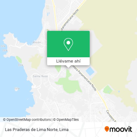 Mapa de Las Praderas de Lima Norte