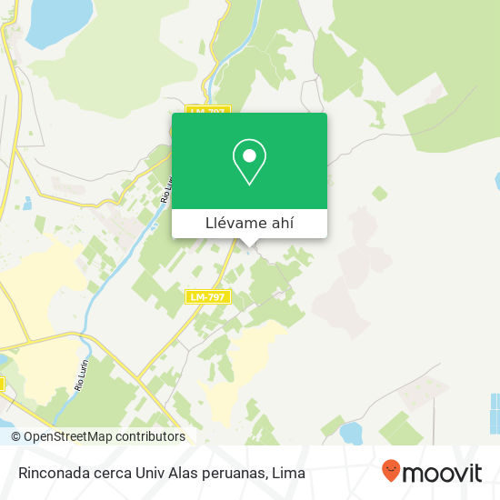 Mapa de Rinconada  cerca Univ  Alas peruanas