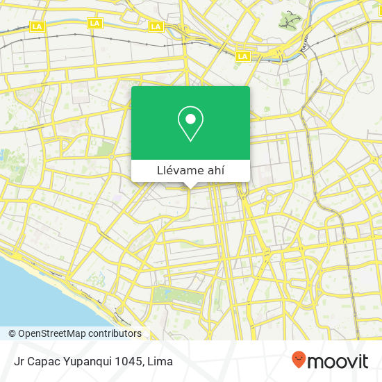 Mapa de Jr  Capac Yupanqui 1045